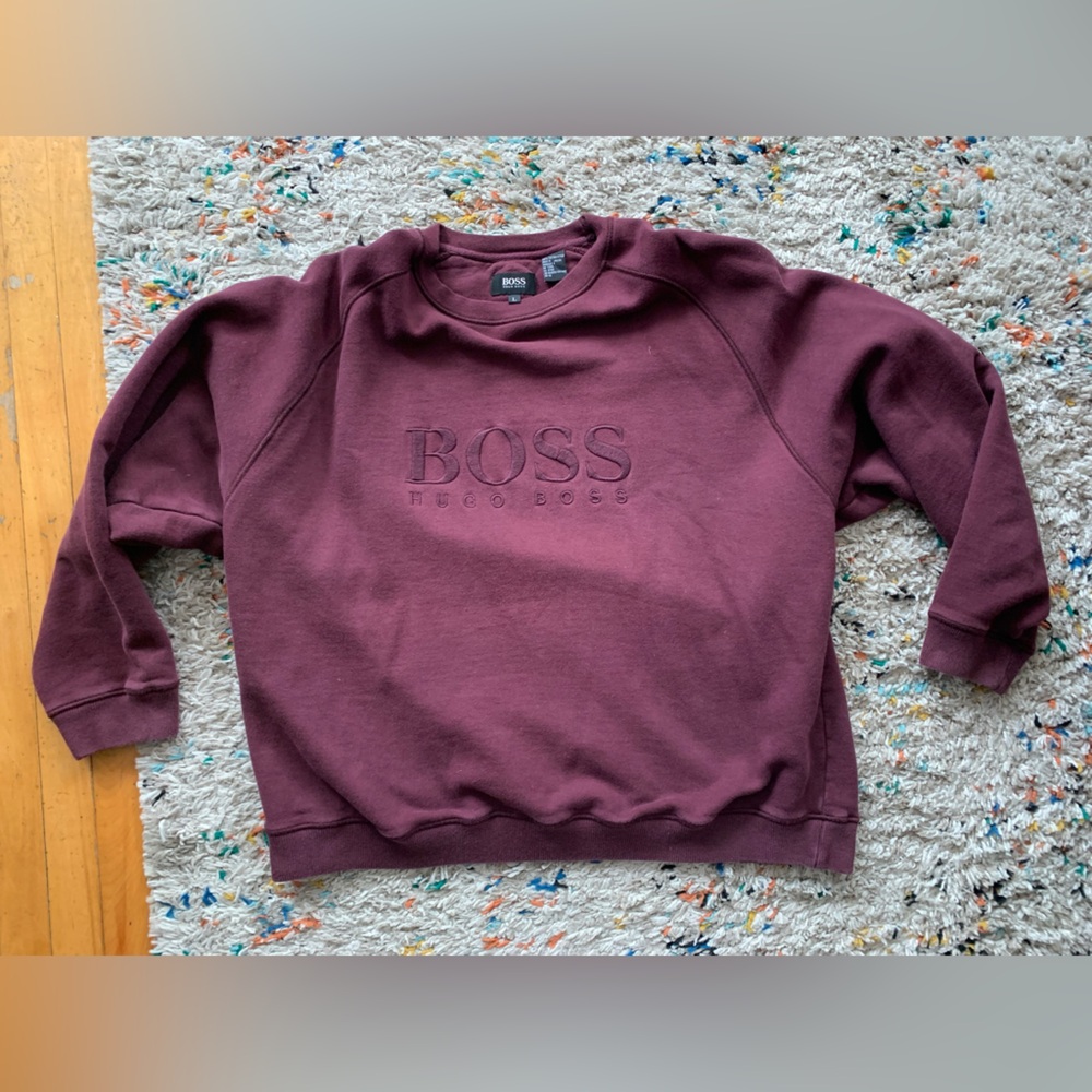 Hugo Boss Crewneck Sweatshirt - Burgundy